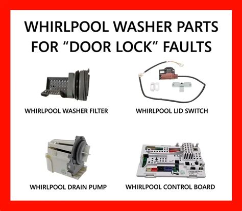 whirlpool washer unlock door|whirlpool washer troubleshooting door locked.